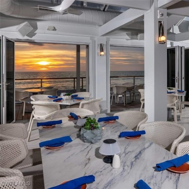 view of dining room