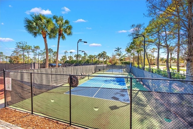 view of tennis court