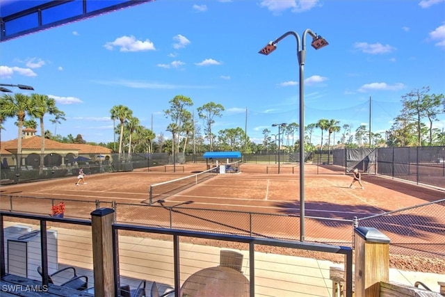 view of sport court