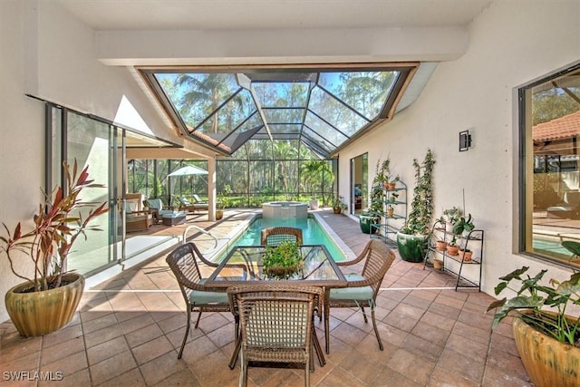 sunroom / solarium featuring a wealth of natural light