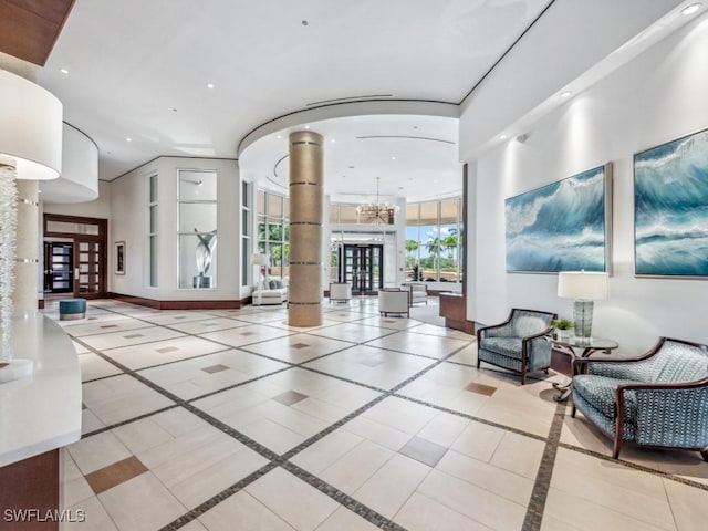 4931 Bonita Bay Blvd Unit 2103, Bonita Springs, FL 34134 - building lobby with recessed lighting