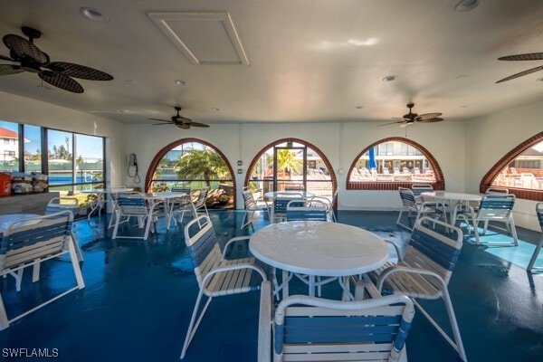 view of dining area