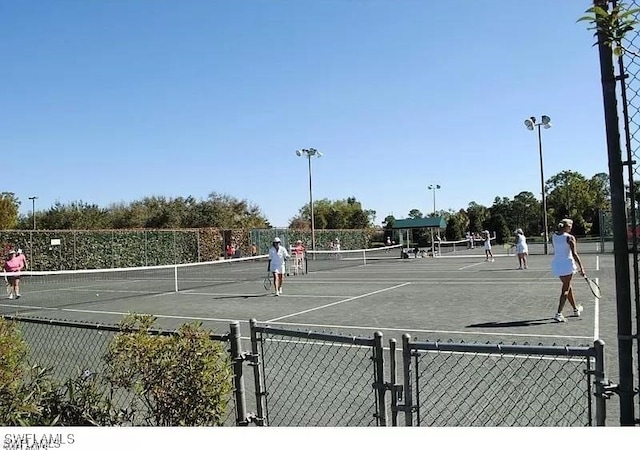 view of tennis court