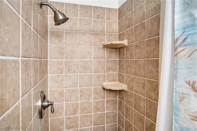 bathroom with walk in shower