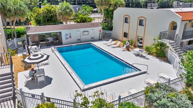 view of pool with a patio