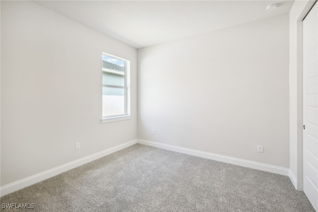 view of carpeted empty room