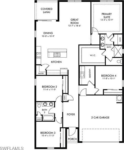 16672 Expedition Ct, Punta Gorda, FL 33982 - home floor plan