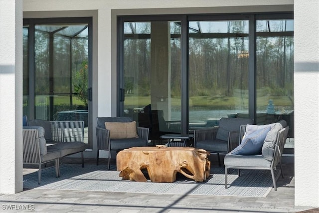 view of sunroom