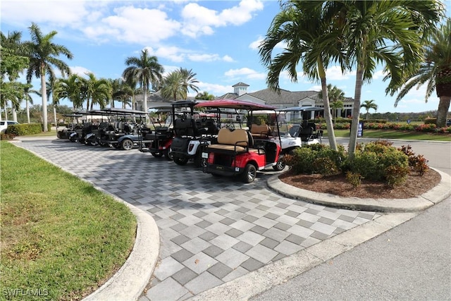 view of vehicle parking