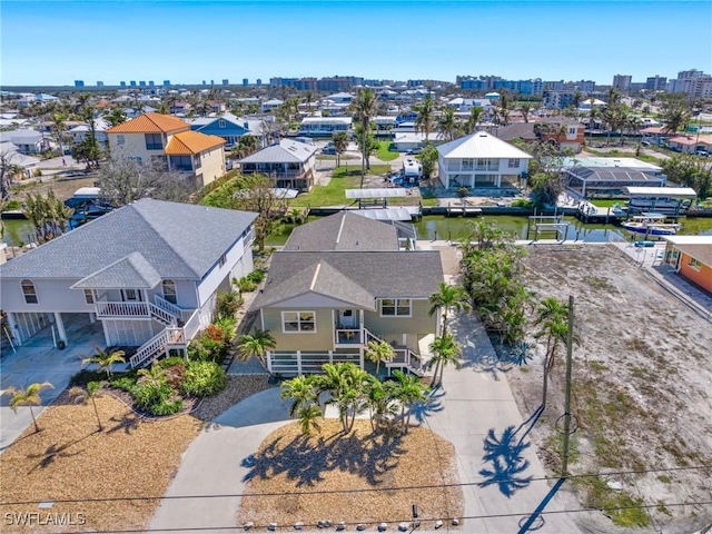 drone / aerial view featuring a residential view