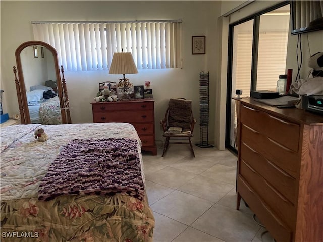 view of tiled bedroom