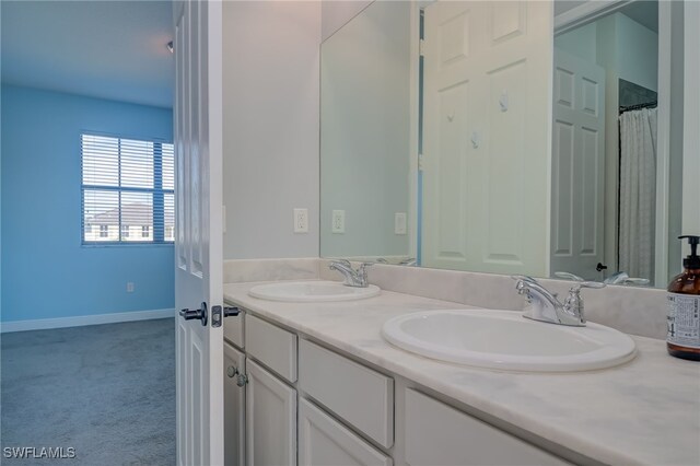 bathroom with vanity