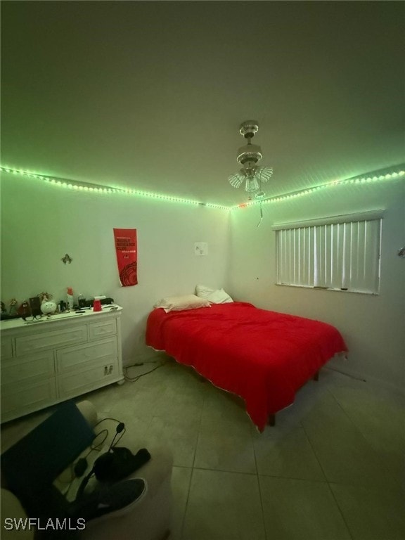 view of tiled bedroom