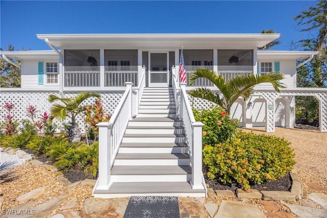 view of front of home