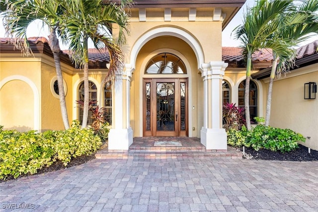 view of exterior entry