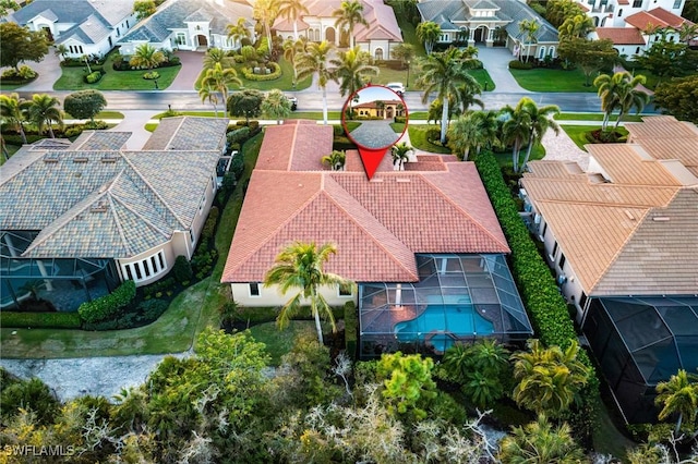 birds eye view of property