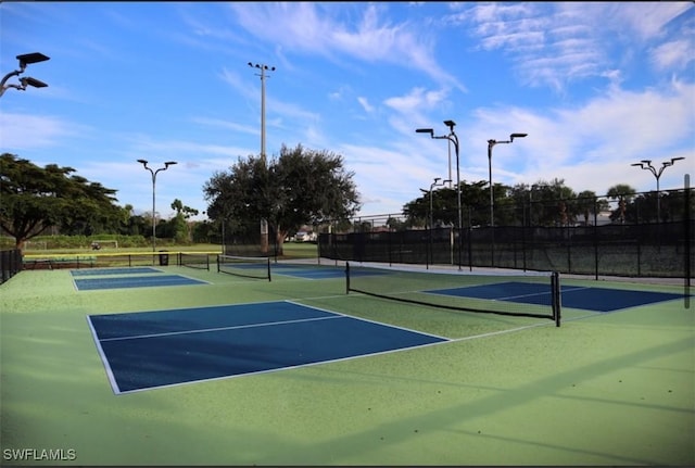 view of sport court