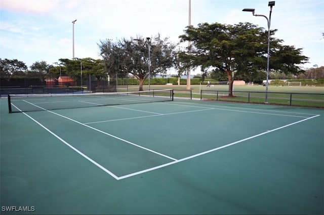 view of tennis court