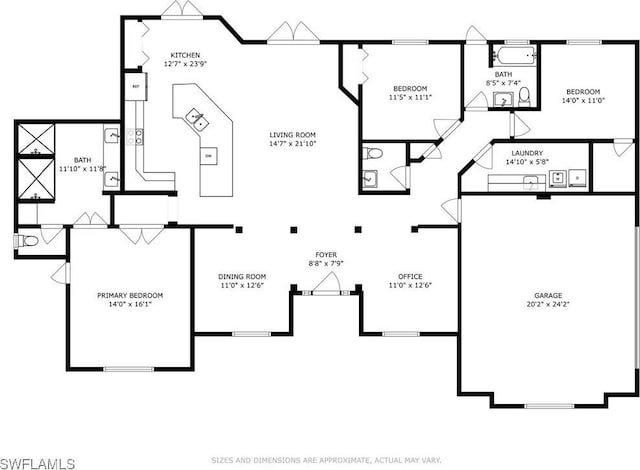 850 25th St SW, Naples, FL 34117 - property floor plan