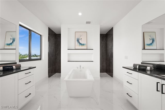 kitchen featuring white cabinetry