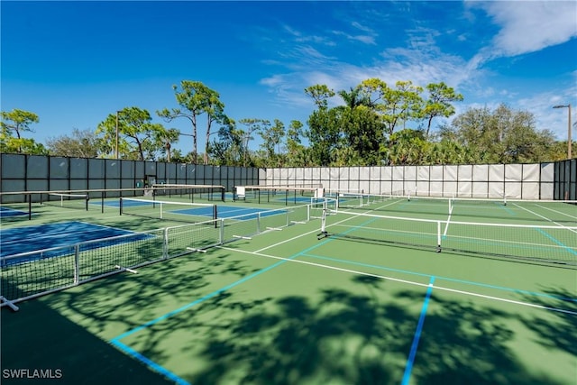 view of sport court