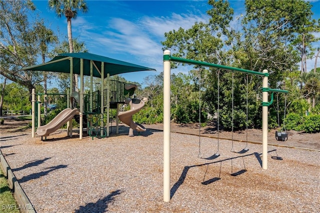 view of jungle gym