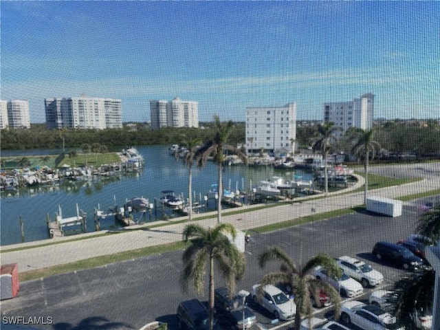 view of water feature