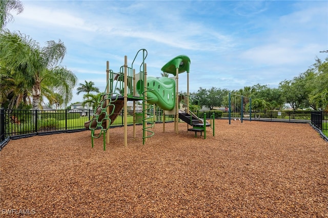 view of jungle gym