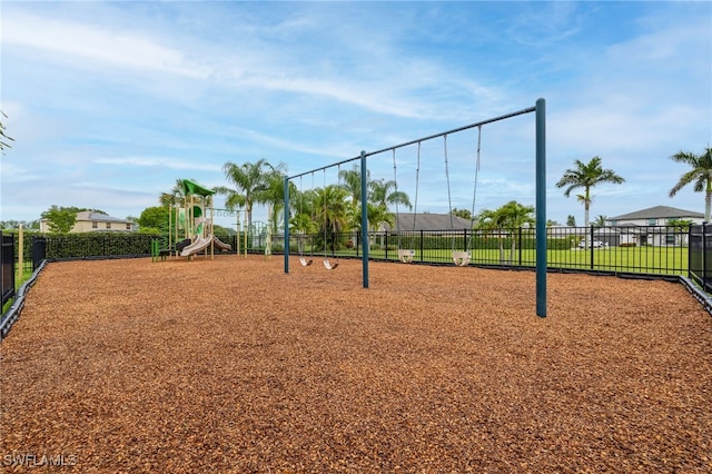 surrounding community with a playground