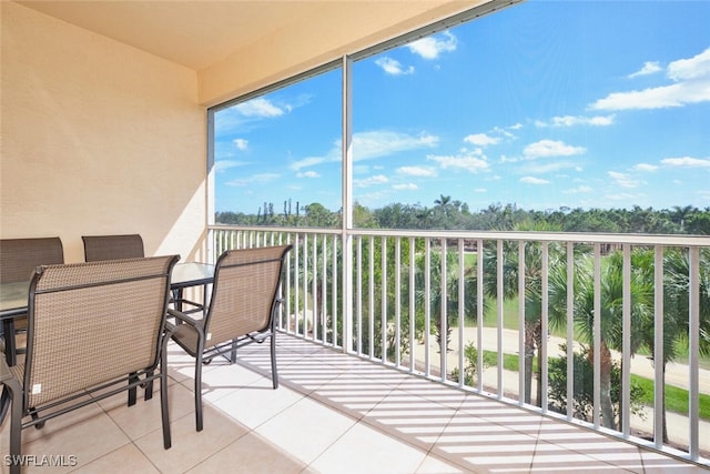 view of balcony