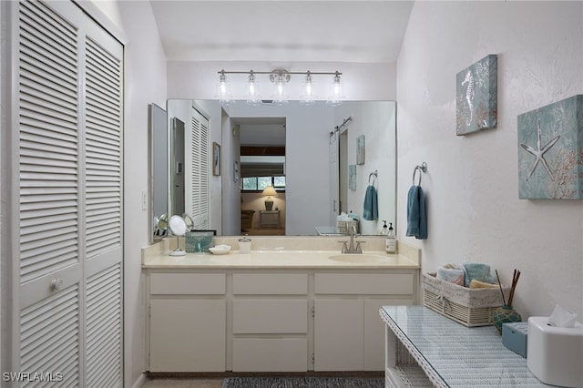 bathroom with vanity