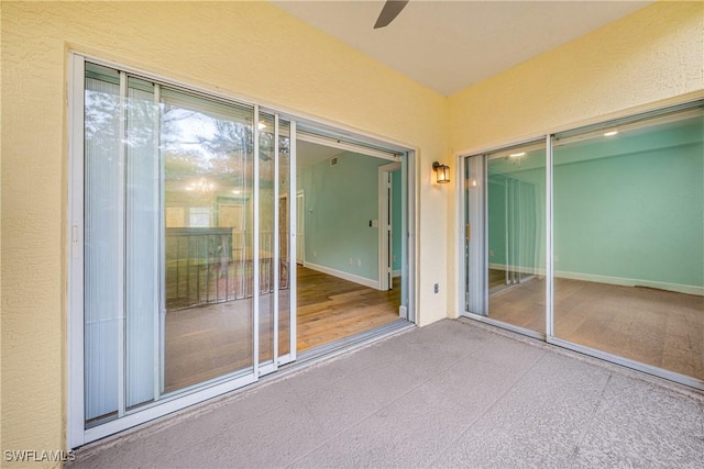 interior space featuring a patio