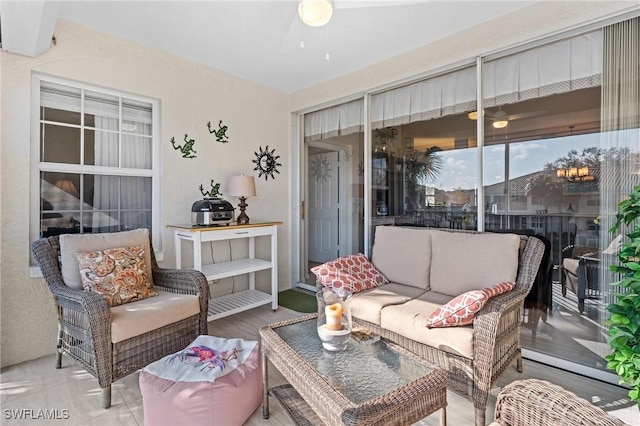 view of patio / terrace with an outdoor hangout area