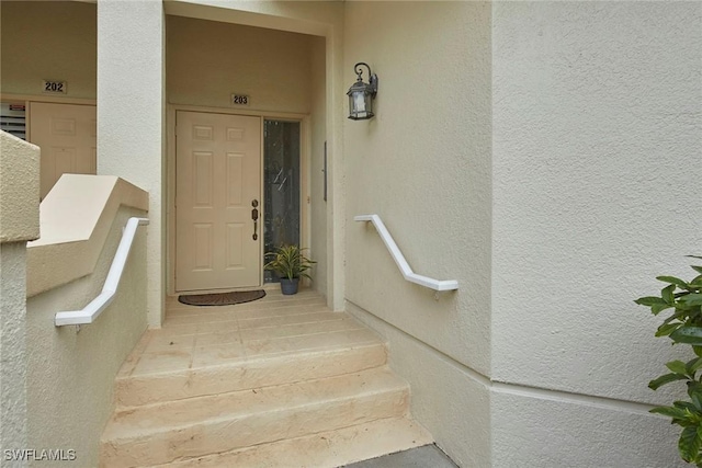 view of stairs