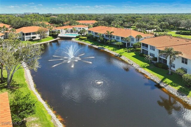 1033 Egrets Walk Cir Unit 203, Naples, FL 34108 - bird's eye view of a large body of water