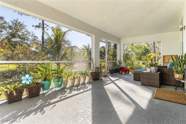 view of sunroom / solarium