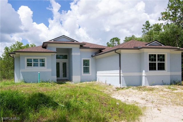 view of front of home with french doors