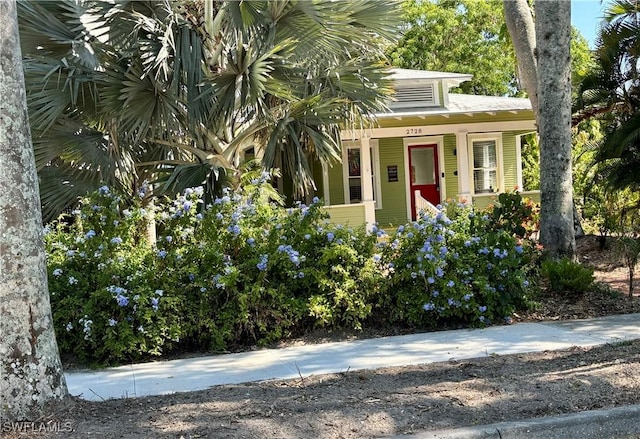 view of front of home