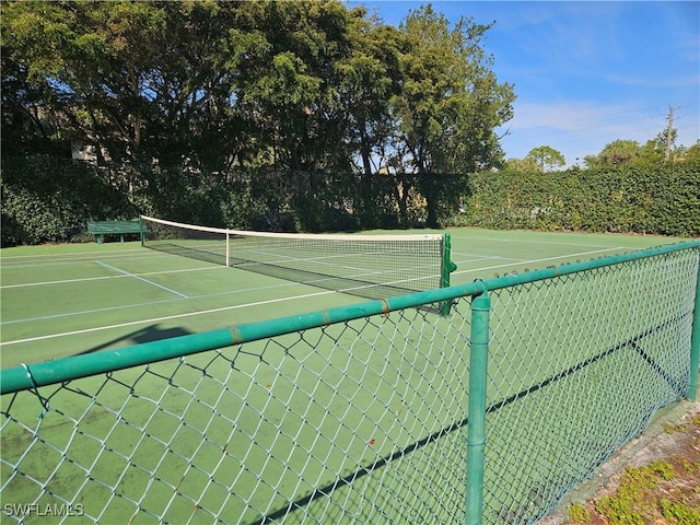 view of tennis court