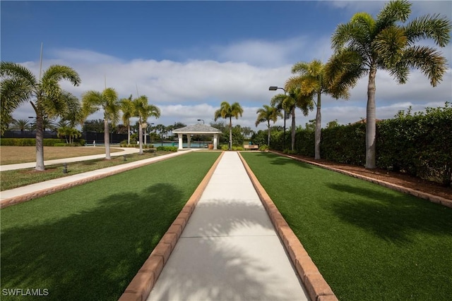 surrounding community with a gazebo