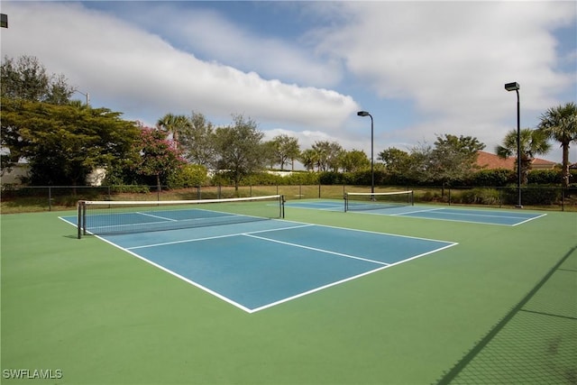 view of tennis court