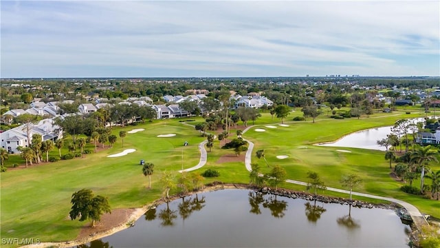 16648 Bobcat Ct, Fort Myers, FL 33908 - aerial view of residential area with a local golf course and a nearby body of water