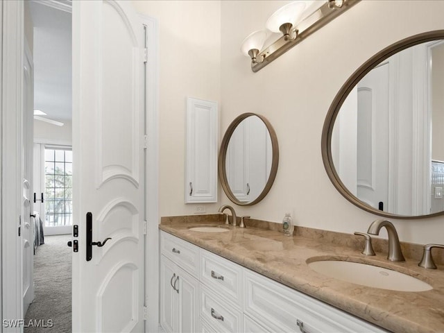 bathroom with vanity