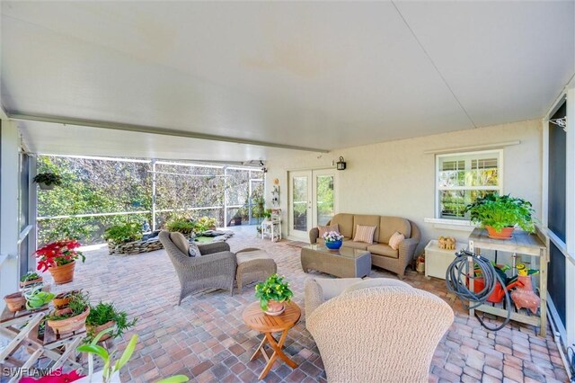 view of sunroom / solarium