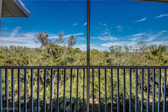 view of balcony