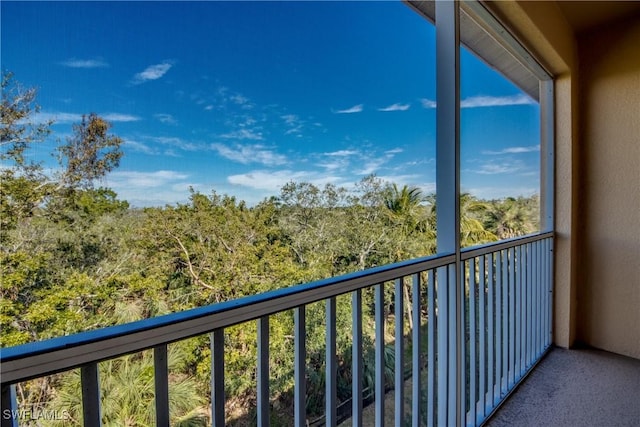 view of balcony