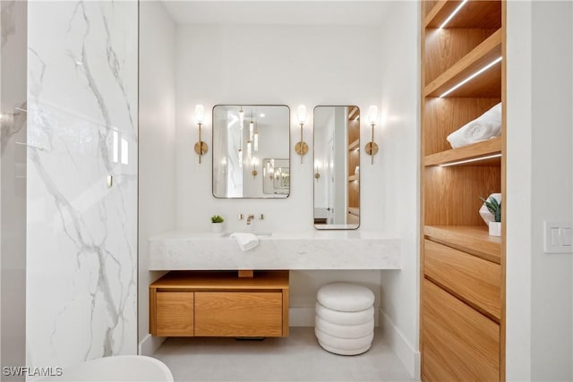 bathroom with vanity