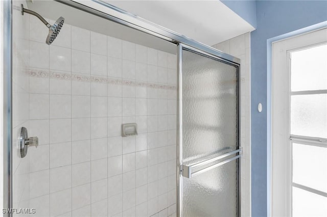 bathroom with walk in shower