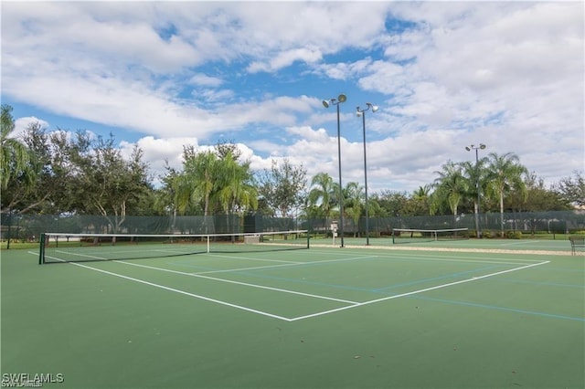 view of tennis court