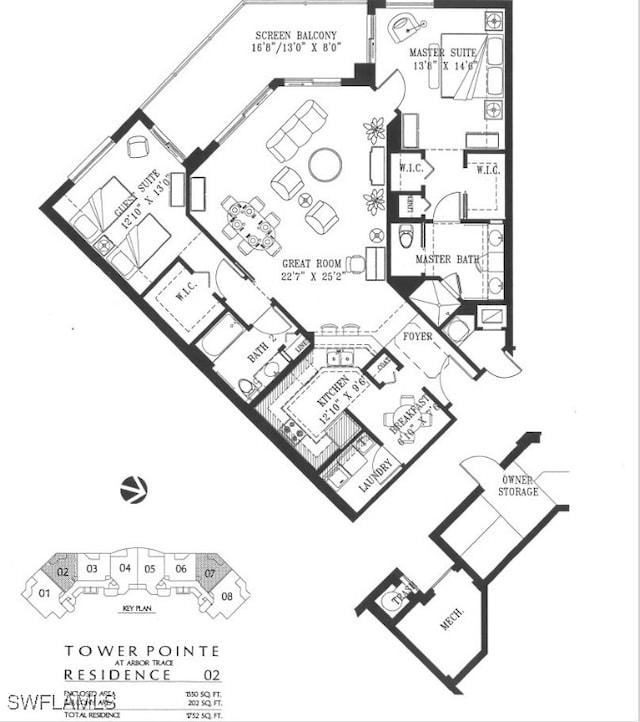 1001 Arbor Lake Dr Unit 1202, Naples, FL 34110 - property floor plan